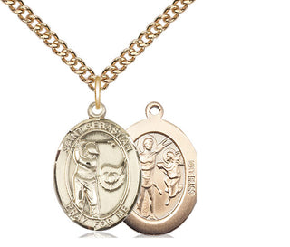 14kt Gold Saint Sebastian Golf Medal