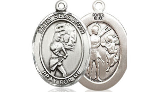 Pewter Saint Sebastian Softball Medal
