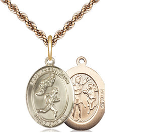 14kt Gold Saint Sebastian Track and Field Medal