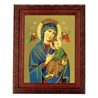 O.L.Of Perpetaul Help 6X8" Print In 8.25X10.25"Ornate Wood Frame