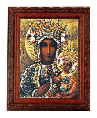 O.L. Czestochowa 6X8" Print In 8.25X10.25 Ornate Wd Frame