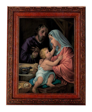 The Holy Family 6X8" Print In 8.25X10.25" Ornate Wd Frame