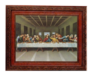 The Last Supper 6X8" Print In 8.25X10.25" Ornate Wd Frame
