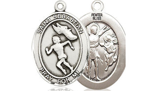 Pewter Saint Sebastian Track and Field Medal
