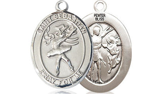 Pewter Saint Sebastian Dance Medal