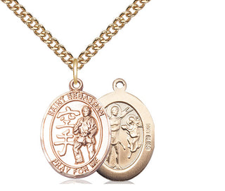 14kt Gold Saint Sebastian Karate Medal