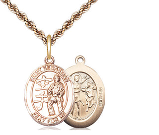 14kt Gold Saint Sebastian Karate Medal
