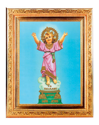 Nino Divino Mercy 6X8" Print In 8.25X10.25 Gold Wd Frame