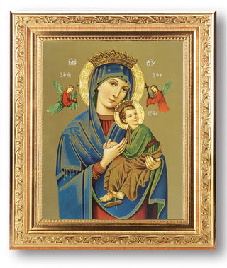 O.L.Of Perpetaul Help 6X8" Print 8.25X10.25"Gold Wd Frame