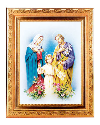 The Holy Family 6X8" Print In 8.25X10.25" Gold Wd Frame