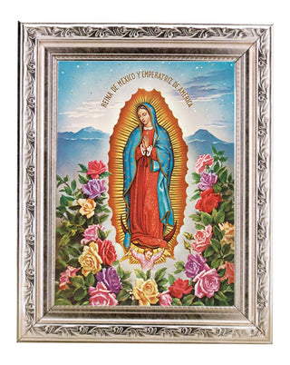 O.L.Of Guadalupe 6X8" Print In 8.25X10.25" Silver Wd Frame
