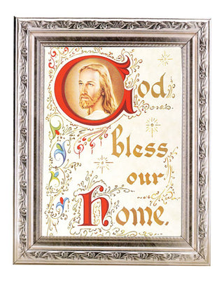 House Blessing 6X8" Print In 8.25X10.25" Silver Wd Frame