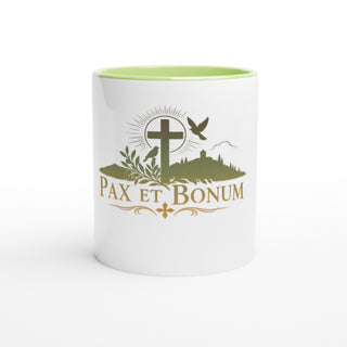 'Pax et Bonum' Cross Color Mug - view 6