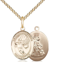14kt Gold Filled Guardian Angel Basketball Medal Religious Jewelry