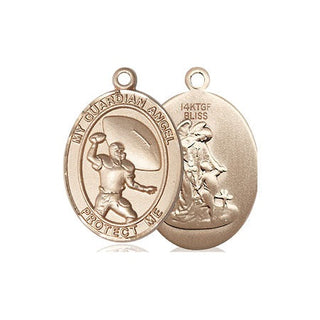 14kt Gold Filled Guardian Angel Track&Field Medal