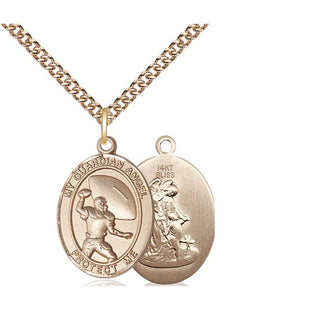14kt Gold Guardian Angel Track&Field Medal