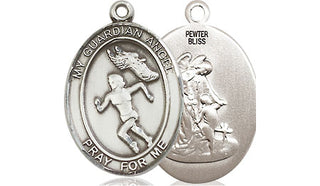 Pewter Guardian Angel Track&Field Medal