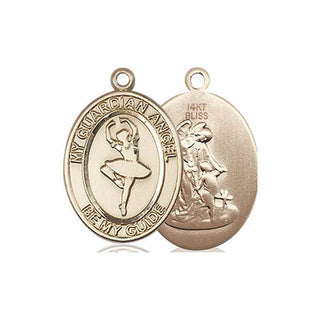 14kt Gold Guardian Angel Dance Medal