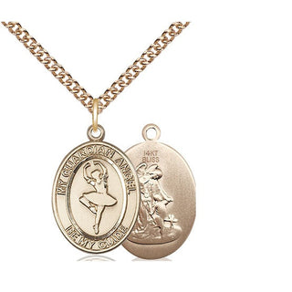 14kt Gold Guardian Angel Dance Medal