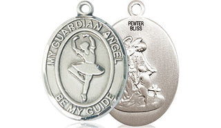 Pewter Guardian Angel Dance Medal