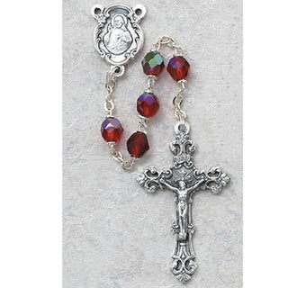 6MM Ruby/July Rosary