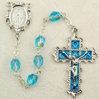 6MM Aqua Rosary