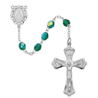 Emerald Strtch Rosary Bracelet