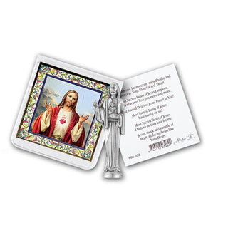 Sacred Heart Of Jesus Pryr andPic with Statue 6-Pack