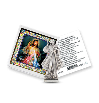 Divine Mercy Prayer and Image Car D with Statue 6-Pack