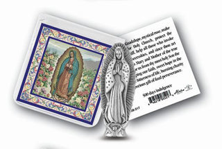 Our Lady Of Guadalupe Prayer and Picture Card with Statue 6-Pack