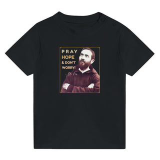 'Pray, Hope & Don't Worry' St. Pio Baby T-Shirt - view 2