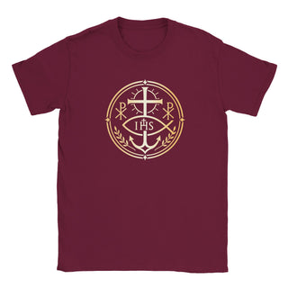 Chi Rho and Anchor Laurel Emblem T-Shirt - view 5