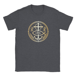 Chi Rho and Anchor Laurel Emblem T-Shirt - view 4