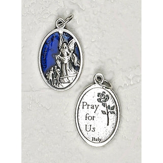 Bulk Guardian Angel Double Sided Blue Enamel Medals