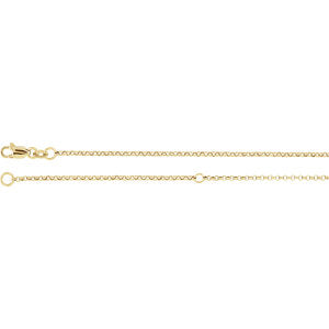 20-inch Adjustable Rolo Chain with Lobster Clasp - 18K-over-Sterling