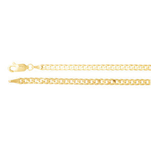 24-inch Curb Chain with Lobster Clasp - 14K Yellow Gold