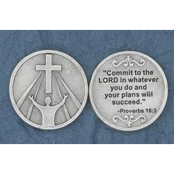 Bulk Christian Token - Commit to the Lord | Catholic Shop ...