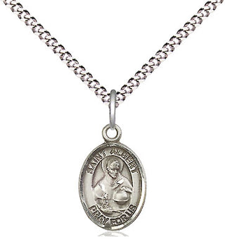 Pewter Saint Albert the Great Medal Religious and Catholic Jewelry Engraved Catholic Saint Jewelry