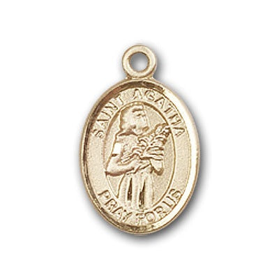 Gold-Filled St. Agatha Pendant