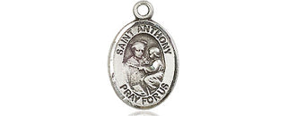 Pewter Saint Anthony of Padua Medal Engraved Catholic Saint Jewelry