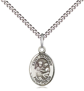 Pewter Saint Anthony of Padua Medal Religious and Catholic Jewelry Engraved Catholic Saint Jewelry