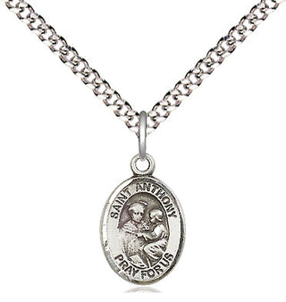 Pewter Saint Anthony of Padua Medal Religious and Catholic Jewelry Engraved Catholic Saint Jewelry