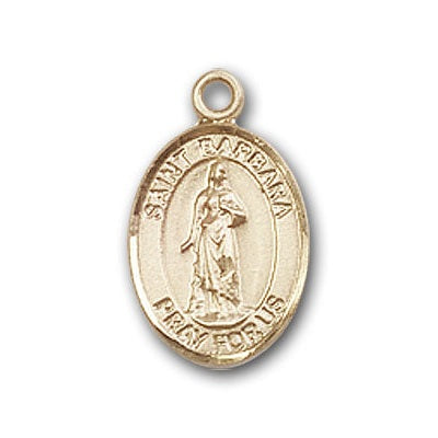 Gold-Filled St. Barbara Pendant