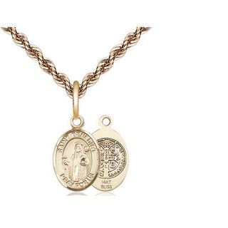 14kt Gold Saint Benedict Medal