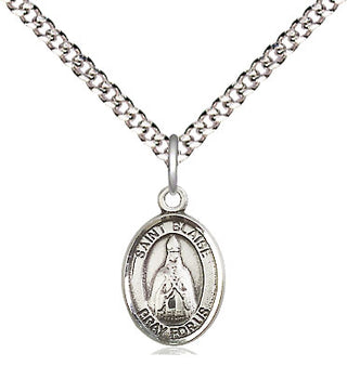 Pewter Saint Blaise Medal Religious and Catholic Jewelry Engraved Catholic Saint Jewelry