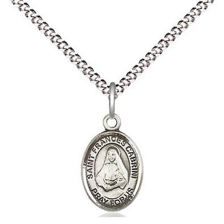 Pewter Saint Frances Cabrini Medal Religious and Catholic Jewelry Engraved Catholic Saint Jewelry