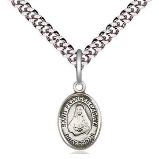 Pewter Saint Frances Cabrini Medal Religious and Catholic Jewelry Engraved Catholic Saint Jewelry