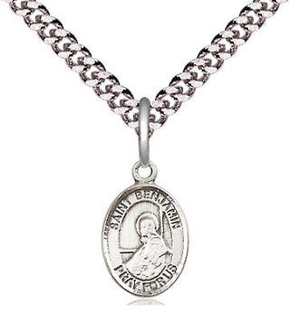 Pewter Saint Benjamin Medal Religious and Catholic Jewelry Engraved Catholic Saint Jewelry