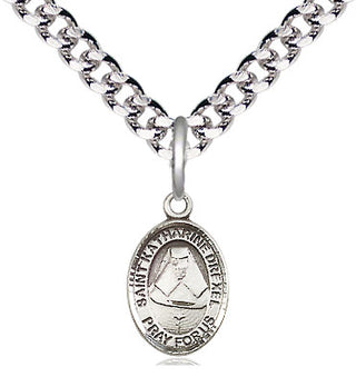 Pewter Saint Katharine Drexel Medal Religious and Catholic Jewelry Engraved Catholic Saint Jewelry