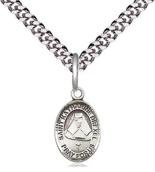 Pewter Saint Katharine Drexel Medal Religious and Catholic Jewelry Engraved Catholic Saint Jewelry